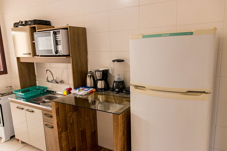 Apto 304 Aconchegante para Passeio ou Trabalho com Sacada