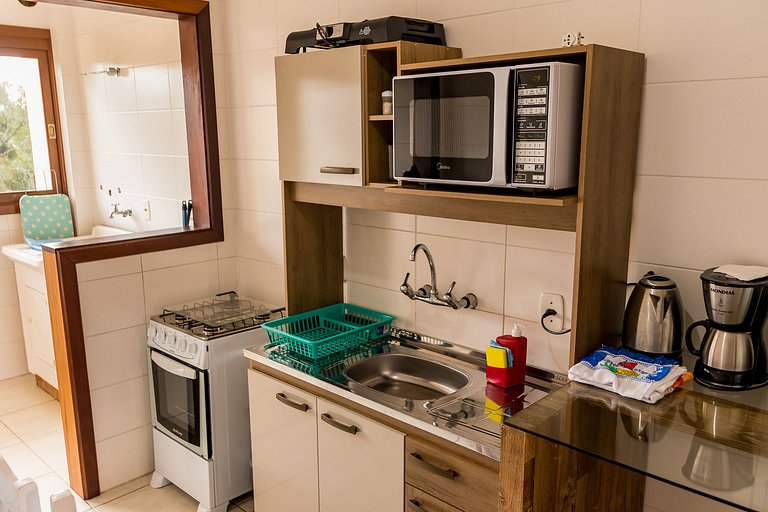 Apto 304 Aconchegante para Passeio ou Trabalho com Sacada