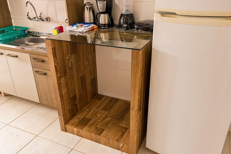 Apto 304 Aconchegante para Passeio ou Trabalho com Sacada